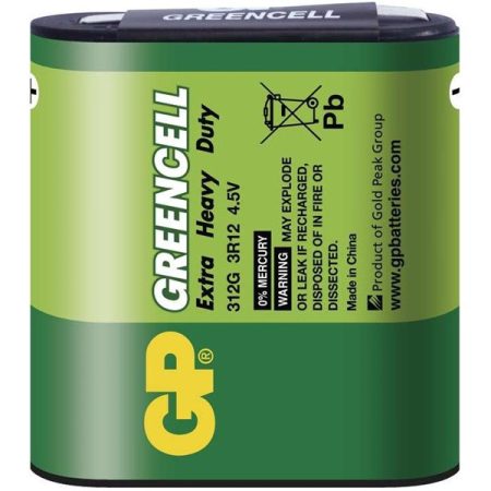 GP Greencell 4,5 V laposelem 3LR12 1db/zsugor